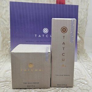 TATCHA THE SILK CREAM + THE SILK SERUM 2pc. Full Size, $223 NIB